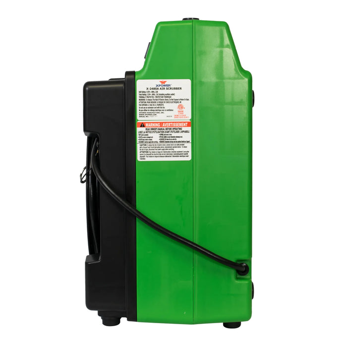 XPOWER X-2480A Professional 3-Stage HEPA Mini Air Scrubber - Sweatfully