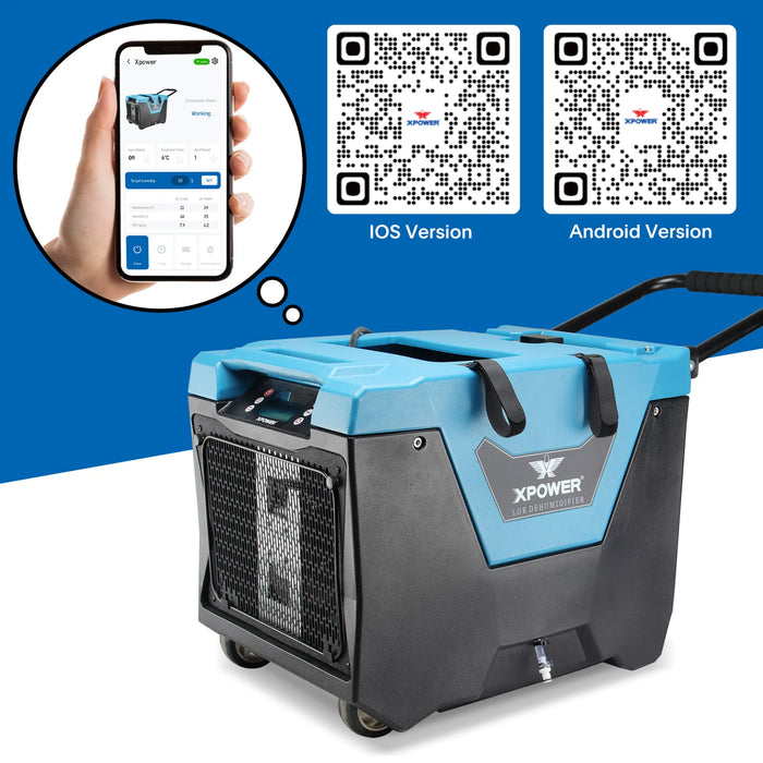 XPOWER XD-125Li Low Grain Refrigerant (LGR) Dehumidifier - Sweatfully