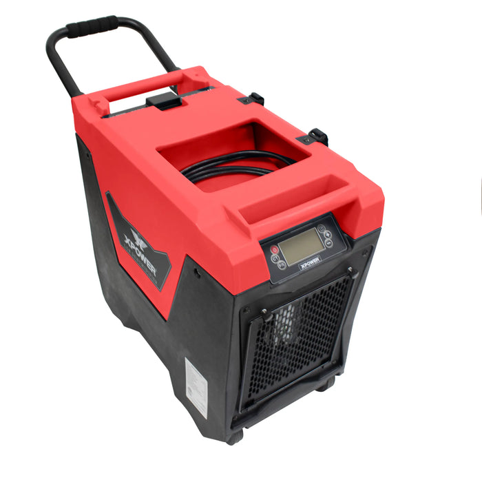 XPOWER XD-85L2 Commercial LGR Dehumidifier – Auto Pump, Drain Hose, Portable Water Damage Restoration - Sweatfully