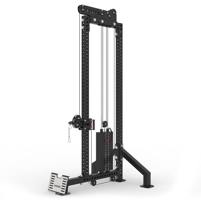 XMARK Commercial Single-Stack Functional Trainer, Low Row, Cable Attachments XM-9141 - Sweatfully