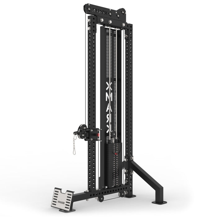 XMARK Commercial Single-Stack Functional Trainer, Low Row, Cable Attachments XM-9141 - Sweatfully