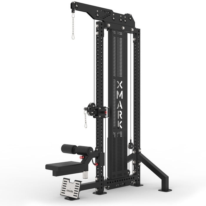 XMARK Commercial Lat Pulldown and Low Row Single Stack Functional Trainer XM-9147 - Sweatfully