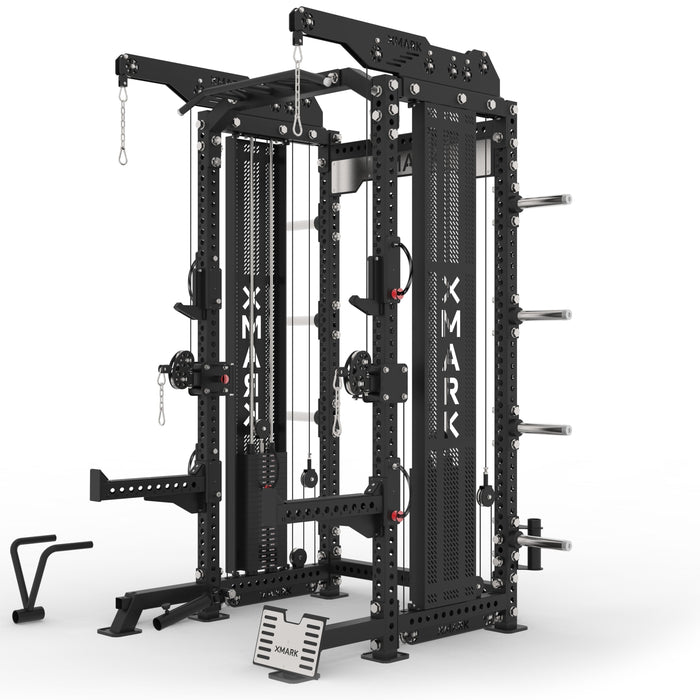 XMARK Commercial Half Rack Functional Trainer, Dual 220-Pound Stacks XM-9151 - Sweatfully