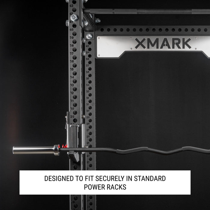 XMARK Convict 6ft Rackable Curl Bar CONVICT - Sweatfully