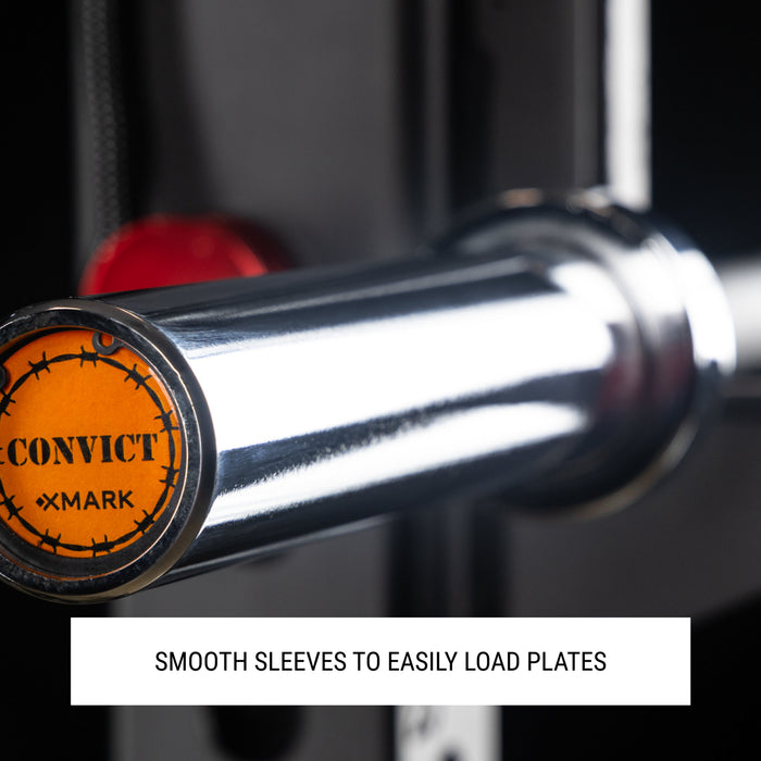 XMARK Convict 6ft Rackable Curl Bar CONVICT - Sweatfully
