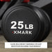 XMARK Round Commercial Urethane Dumbbells  (5-50 lb and 5-75 lb Sets) XM-9104-3316-550S - Sweatfully