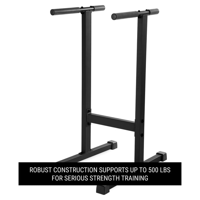 XMARK Dip Stand Station Bar for Vertical Knee Raise XM-4443.1-BLACK - Sweatfully