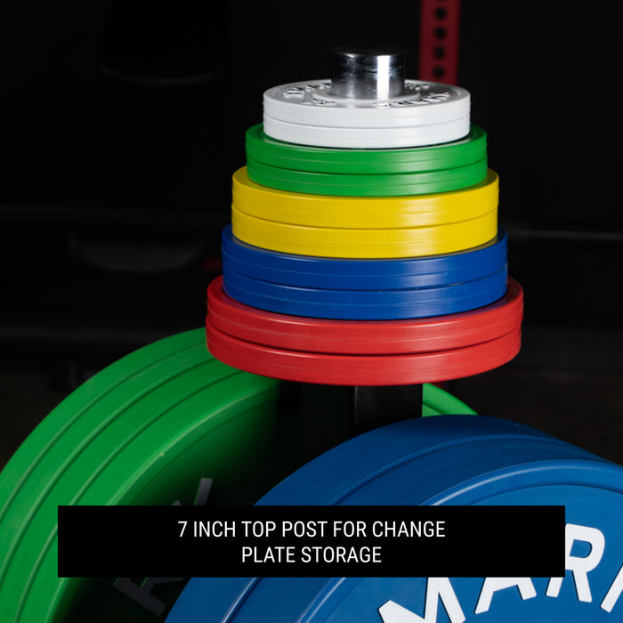 XMARK Commercial Bumper Plate Tree on Castors with Dual Bar Holders XM-9057 - Sweatfully