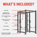 XMARK Viper Power Rack with Storage & Strap Safeties XM-5520-24 - Sweatfully