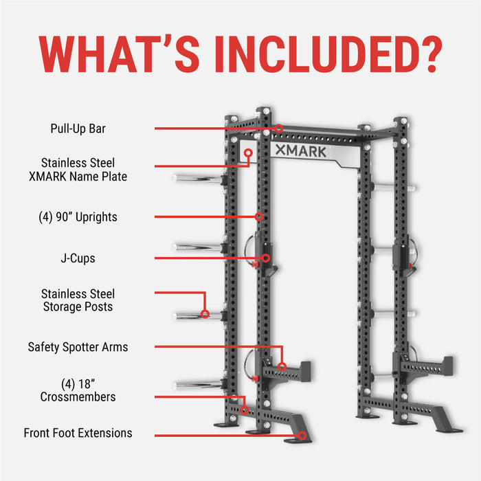 XMARK Viper Half Power Rack XM-5350 - Sweatfully