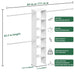 Closet System Starter Kit with Tower and 3 Hang Rods - Sweatfully