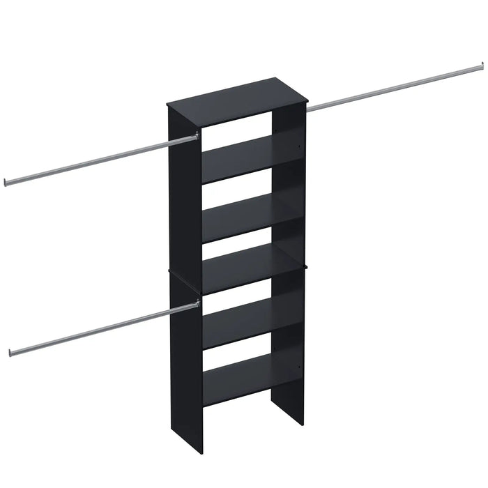 Closet System Starter Kit with Tower and 3 Hang Rods - Sweatfully