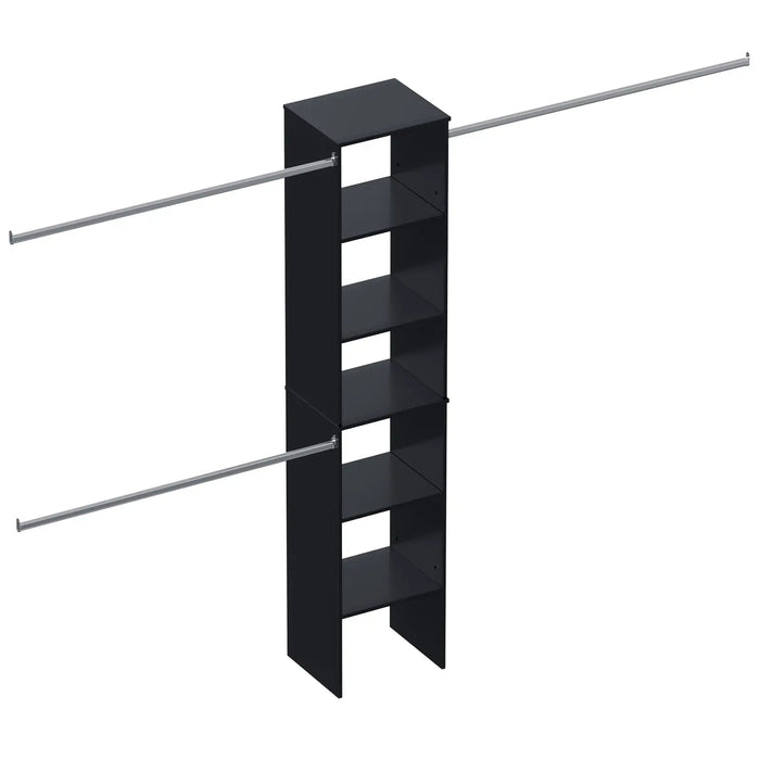 Closet System Starter Kit with Tower and 3 Hang Rods - Sweatfully