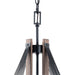 Zenith 4-Light Black & Wood Dimmable Island Pendant Light - Sweatfully