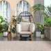 Outdoor Swivel Chair with Cushions, Rattan Egg Patio Chair with Rocking Function for Balcony, Poolside and Garden - Sweatfully