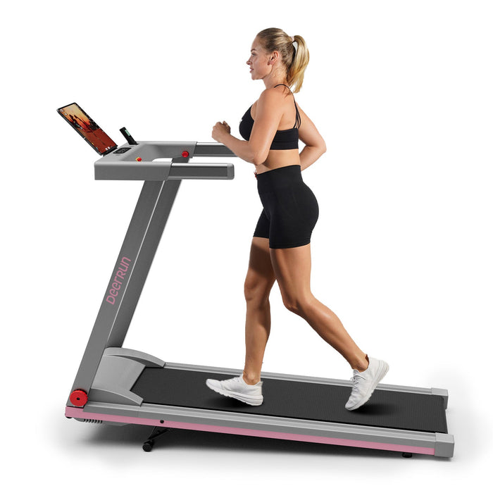 DeerRun A1 Pro Move+  6% Incline Foldable Treadmill——2025 Upgraded Chip & NFC Support | 350Lbs, 10mph - Sweatfully