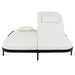 Outdoor Daybed, Patio Rattan Daybed with 5-Position Adjustable Backrest and Removable Cushions & Pillows for Garden, Backyard, Poolside - Sweatfully