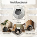 25.98'' Modern Pet Furniture Cat Carrier, Sofa Side Table, Planter MDF Multifunctional Furniture, Burmese Sumac - Sweatfully