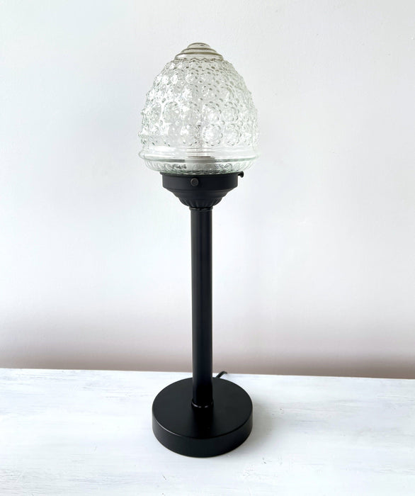 Antique Glass Table Lamp - Tall - Sweatfully