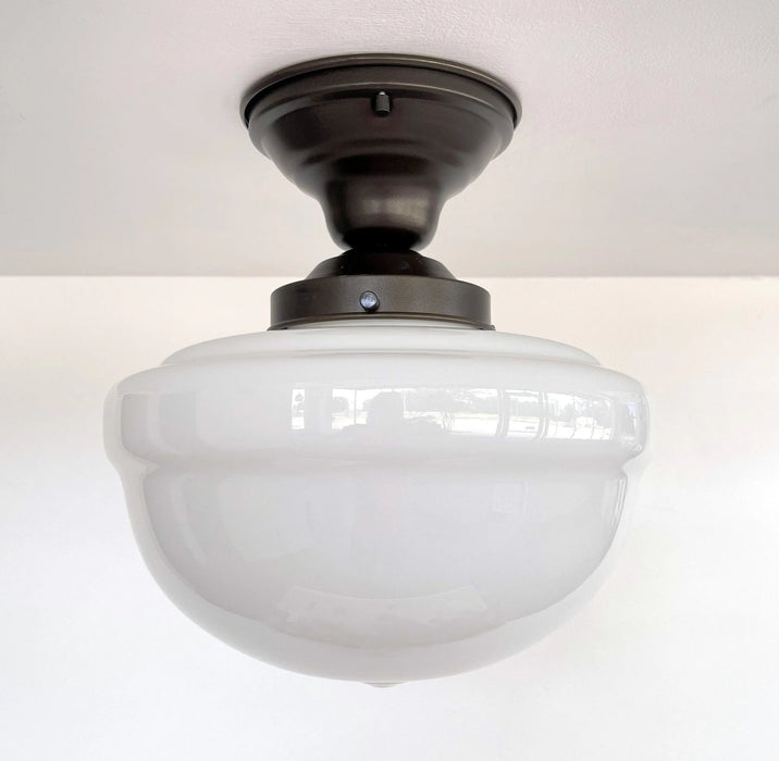 Antique Acorn CEILING Schoolhouse LIGHT Fixture - Sweatfully
