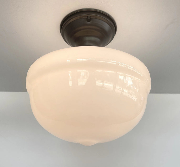 Antique Acorn CEILING Schoolhouse LIGHT Fixture - Sweatfully