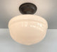 Antique Acorn CEILING Schoolhouse LIGHT Fixture - Sweatfully