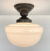 Antique Acorn CEILING Schoolhouse LIGHT Fixture - Sweatfully