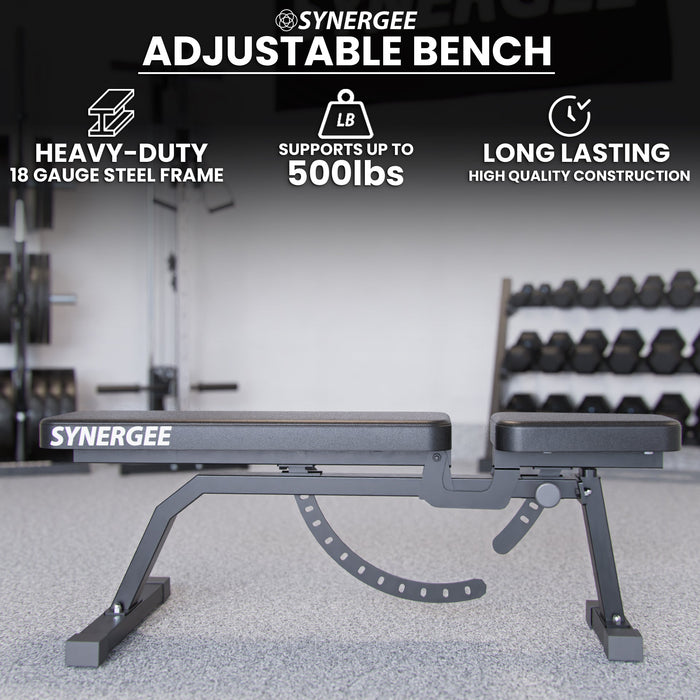 Synergee Adjustable Incline Bench - Sweatfully