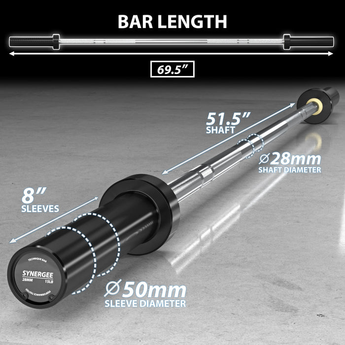 Synergee Technique Barbell - Sweatfully