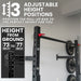 Synergee 2200 Series Wall Mounted Squat Rack - Sweatfully