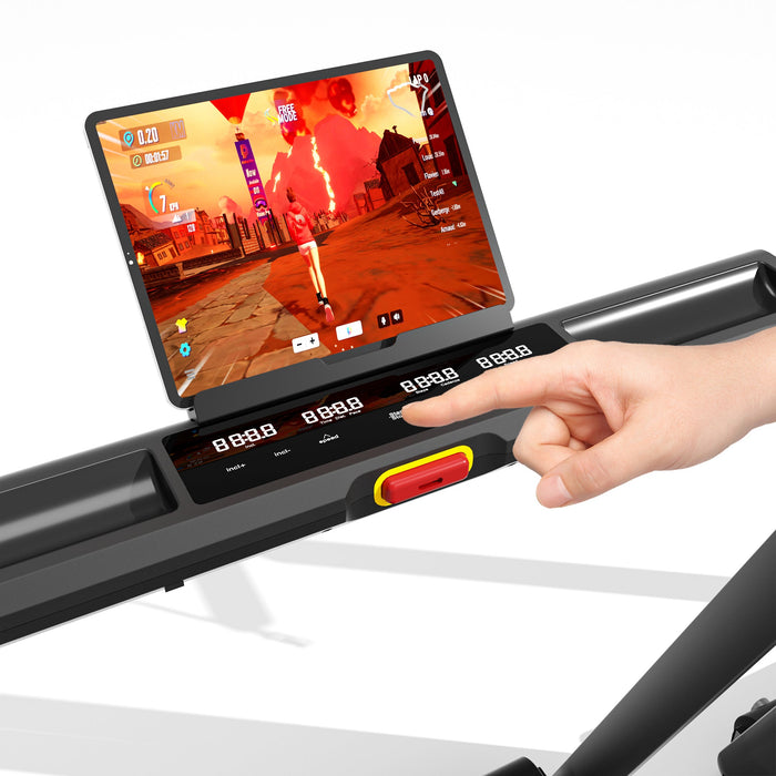 DeerRun X20 Treadmill with 15% Auto Incline Full Running Deck Treadmill | 400Lbs, 11.3Mph - Sweatfully