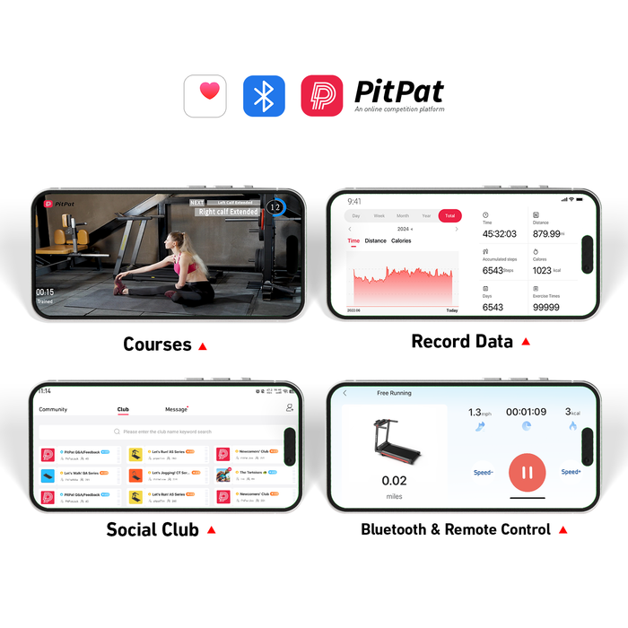 DeerRun A1 Pro Move+  6% Incline Foldable Treadmill——2025 Upgraded Chip & NFC Support | 350Lbs, 10mph Black - Sweatfully