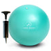 9 Inch Small Exercise Ball for Stability, Barre, Pilates, Yoga, and Balance (with Pump) - Sweatfully