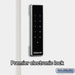 Salsbury 15" Wide Premier Wood Locker - Four Tier - 1 Wide - 6 Feet High - 24" Deep - Arctic White - Electronic Locks - Sweatfully