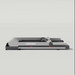 DeerRun A1 Pro Move+  6% Incline Foldable Treadmill——2025 Upgraded Chip & NFC Support | 350Lbs, 10mph Silver - Sweatfully
