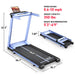 DeerRun A1 Pro Move+  6% Incline Foldable Treadmill——2025 Upgraded Chip & NFC Support | 350Lbs, 10mph Blue - Sweatfully