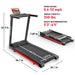 DeerRun A1 Pro Move+  6% Incline Foldable Treadmill——2025 Upgraded Chip & NFC Support | 350Lbs, 10mph Black - Sweatfully