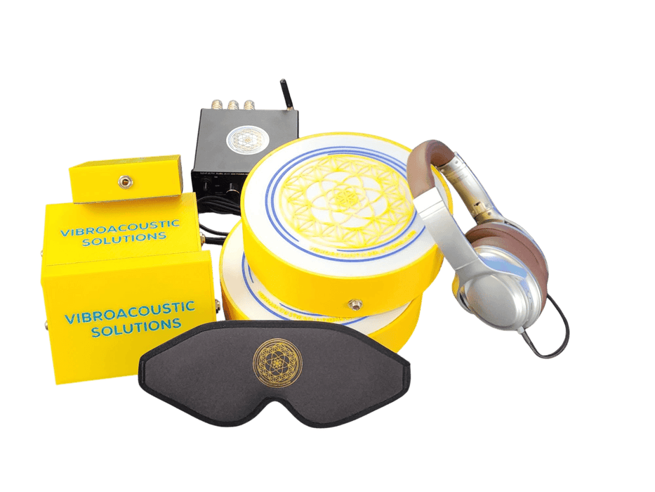 Vibroacoustic Therapy Massage Table Attachments with custom Amplifier Bundle - Sweatfully