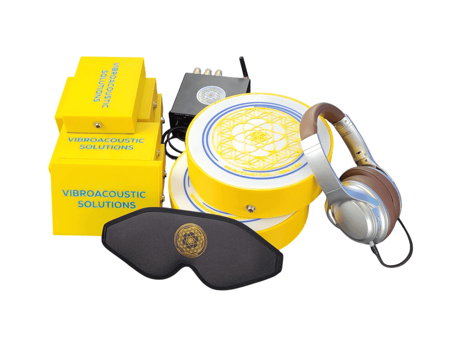 Vibroacoustic Therapy Massage Table Attachments with custom Amplifier Bundle - Sweatfully