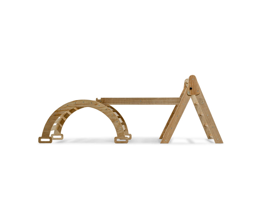 Hazel - Pikler Triangle Ladder & Rocker Set - Sweatfully