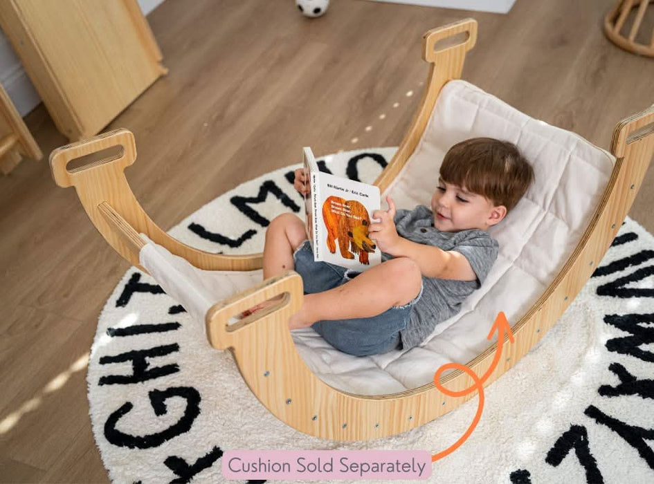 Hazel - Pikler Triangle Ladder & Rocker Set - Sweatfully