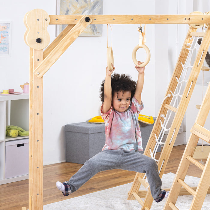 Chestnut - 8-in-1 Jungle Gym for Toddlers - Sweatfully