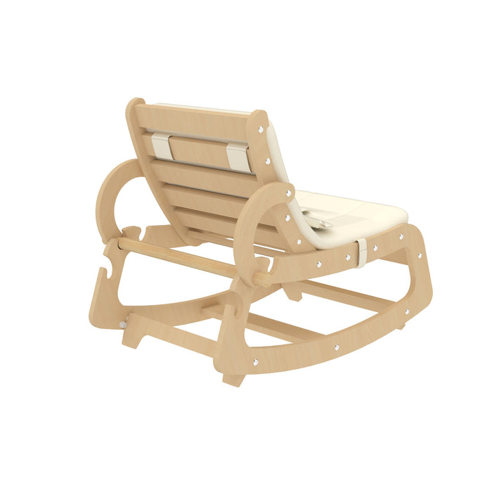 Avenlur Hemlock Wooden Baby Rocker – Soothing Infant Sleeper for Newborns - Sweatfully