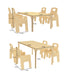 Avenlur Adrian Multi-Height Adjustable Wooden Table and Chairs Set - Montessori Inspired for Toddlers & Kids - Sweatfully