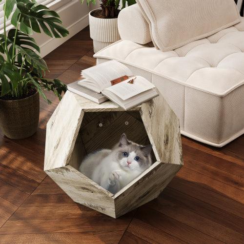 25.98'' Modern Pet Furniture Cat Carrier, Sofa Side Table, Planter MDF Multifunctional Furniture, Burmese Sumac - Sweatfully