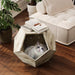 25.98'' Modern Pet Furniture Cat Carrier, Sofa Side Table, Planter MDF Multifunctional Furniture, Burmese Sumac - Sweatfully