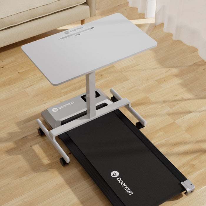 DeerRun Q1 Urban Mini Under-Desk Treadmill with Remote Control - Sweatfully