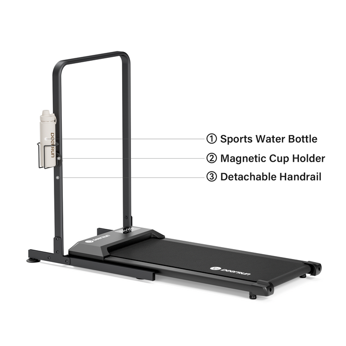 DeerRun Q1 Urban Mini Under-Desk Treadmill with Remote Control - Sweatfully
