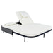Outdoor Daybed, Patio Rattan Daybed with 5-Position Adjustable Backrest and Removable Cushions & Pillows for Garden, Backyard, Poolside - Sweatfully