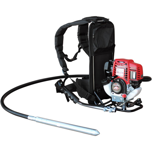 2HP Honda Concrete Vibrator with Flex Shaft Cable Whip Backpack - Sweatfully